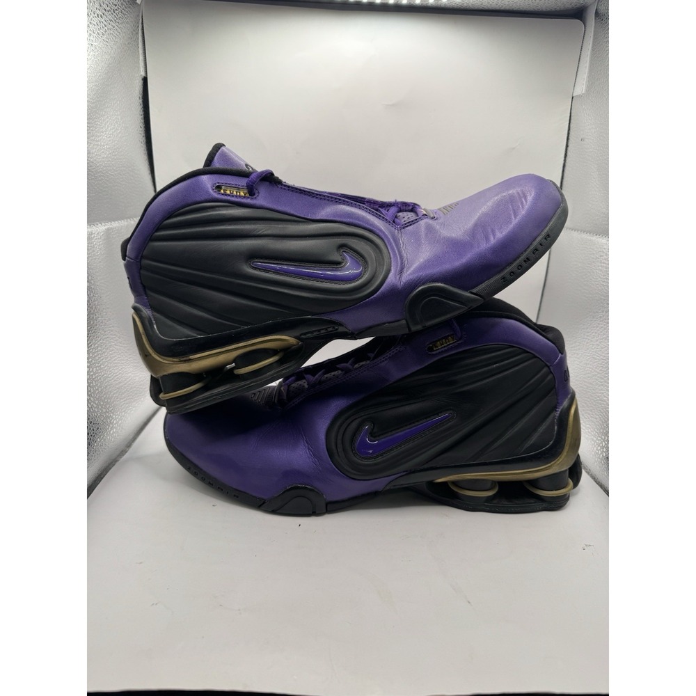 Nike Shox Limitless Zoom Air Vince Carter 2002 Purple Black 306100-991 Mens 12.5